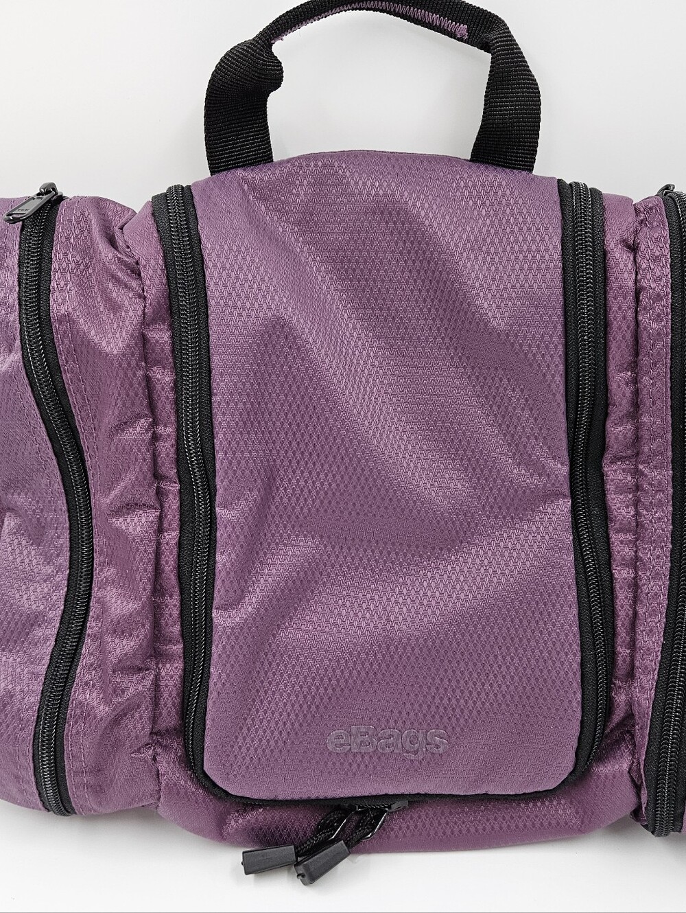 eBags Pack-it-Flat Hanging Travel Toiletry Bag Kit – Eggplant Purple